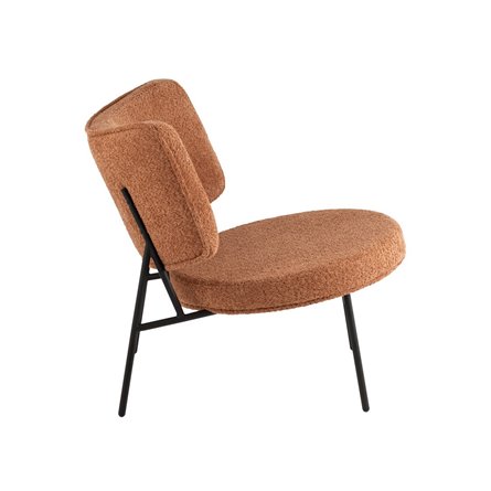 Кресло District Lounge букле терракотовый