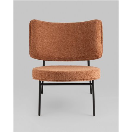 Кресло|Stool Group|Кресло District Lounge букле терракотовый