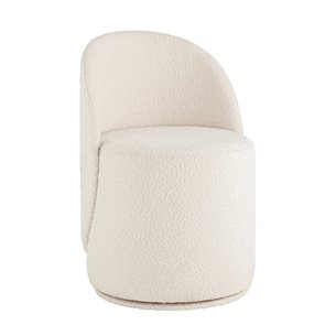 Пуф Loreen вращающийся букле белый