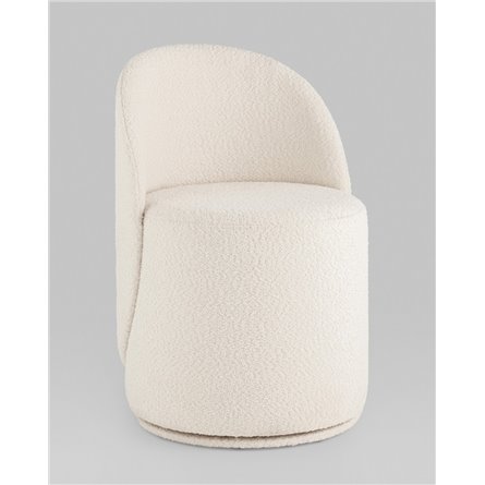 Пуф|Stool Group|Пуф Loreen вращающийся букле белый
