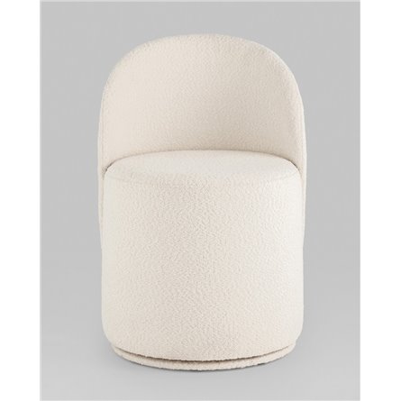 Пуф|Stool Group|Пуф Loreen вращающийся букле белый