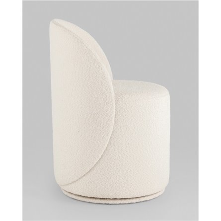 Пуф|Stool Group|Пуф Loreen вращающийся букле белый