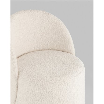 Пуф|Stool Group|Пуф Loreen вращающийся букле белый