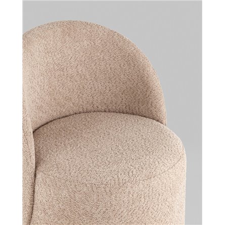 Пуф|Stool Group|Пуф Loreen вращающийся букле капучино