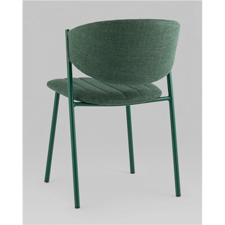 Стул|Stool Group|Харпер ткань рогожка зеленый каркас зеленый полуглянцевый муар