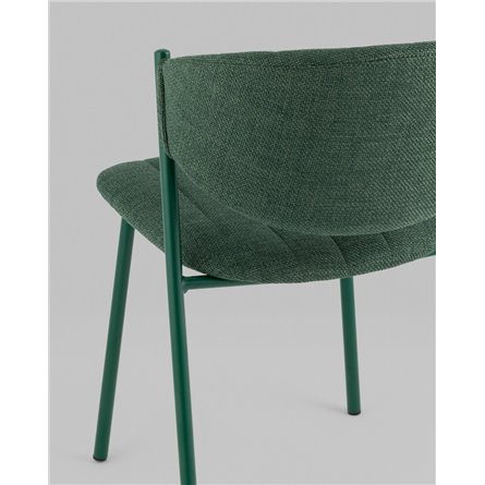 Стул|Stool Group|Харпер ткань рогожка зеленый каркас зеленый полуглянцевый муар