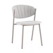 Стул Харпер ткань рогожка серо-голубой каркас серый матовый