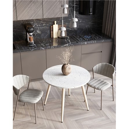 Стул|Stool Group|Харпер ткань рогожка серо-голубой каркас серый матовый