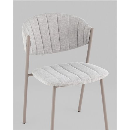 Стул|Stool Group|Харпер ткань рогожка серо-голубой каркас серый матовый