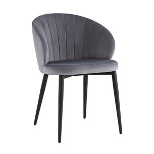 Стул Lastura велюр серый