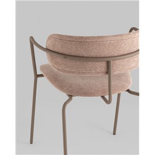 Стул|Stool Group|Стул Дженни букле бежевый каркас бежево-серый