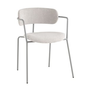 Стул Дженни букле светло-серый каркас серый муар