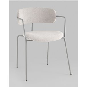 Стул|Stool Group|Стул Дженни букле светло-серый каркас серый муар