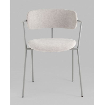 Стул|Stool Group|Стул Дженни букле светло-серый каркас серый муар
