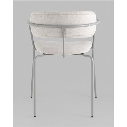 Стул|Stool Group|Стул Дженни букле светло-серый каркас серый муар