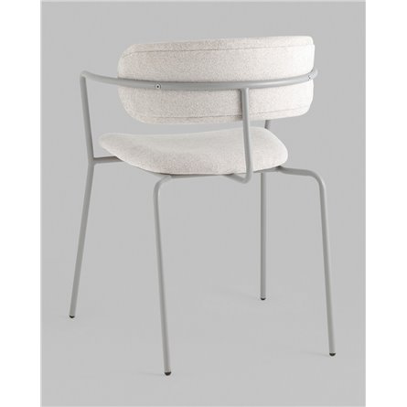 Стул|Stool Group|Стул Дженни букле светло-серый каркас серый муар
