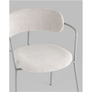 Стул|Stool Group|Стул Дженни букле светло-серый каркас серый муар