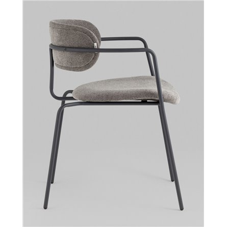 Стул|Stool Group|Стул Дженни букле темно-серый каркас антрацитово-серый муар