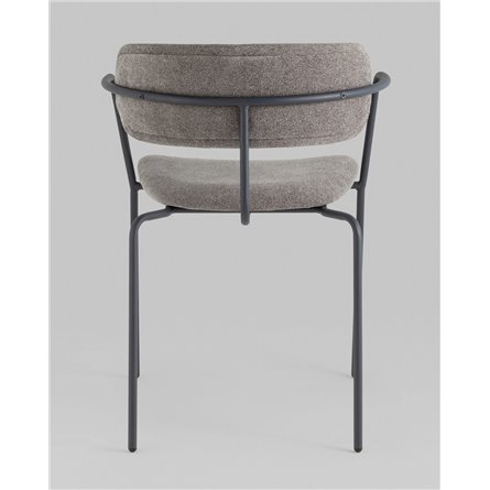 Стул|Stool Group|Стул Дженни букле темно-серый каркас антрацитово-серый муар