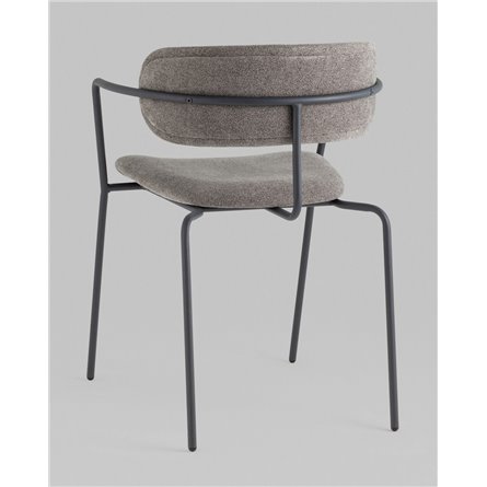 Стул|Stool Group|Стул Дженни букле темно-серый каркас антрацитово-серый муар