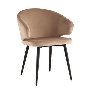 Стул с подлокотниками Codo велюр капучино