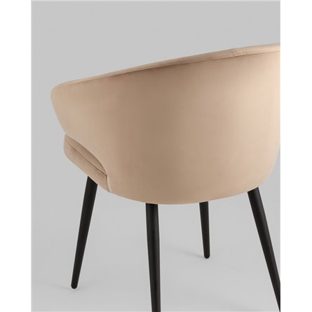 Стул|Stool Group|Стул с подлокотниками Codo велюр капучино