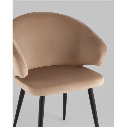Стул|Stool Group|Стул с подлокотниками Codo велюр капучино
