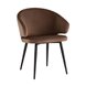 Стул с подлокотниками Codo велюр коричневый