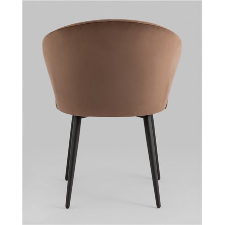 Стул|Stool Group|Стул с подлокотниками Codo велюр коричневый