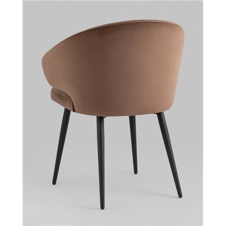 Стул|Stool Group|Стул с подлокотниками Codo велюр коричневый