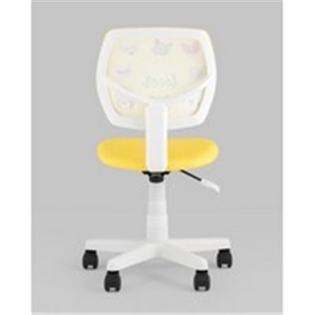 Компьютерное кресло|Stool Group|ЛОЛО Pet Lover желтый пластик белый