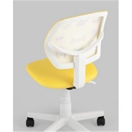 Компьютерное кресло|Stool Group|ЛОЛО Pet Lover желтый пластик белый