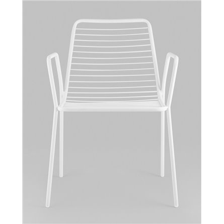 Стул|Stool Group|Дели металл белый с подлокотниками