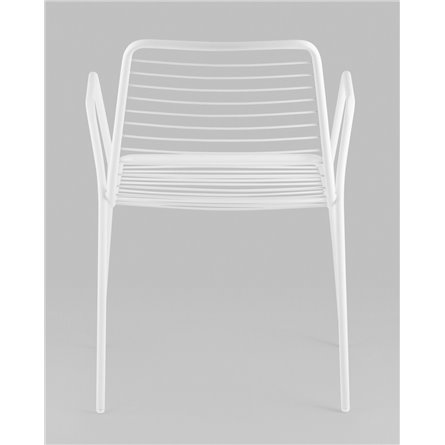 Стул|Stool Group|Дели металл белый с подлокотниками