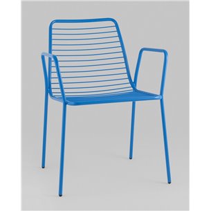 Стул|Stool Group|Дели металл голубой с подлокотниками