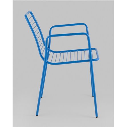 Стул|Stool Group|Дели металл голубой с подлокотниками