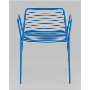 Стул|Stool Group|Дели металл голубой с подлокотниками