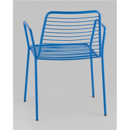 Стул|Stool Group|Дели металл голубой с подлокотниками