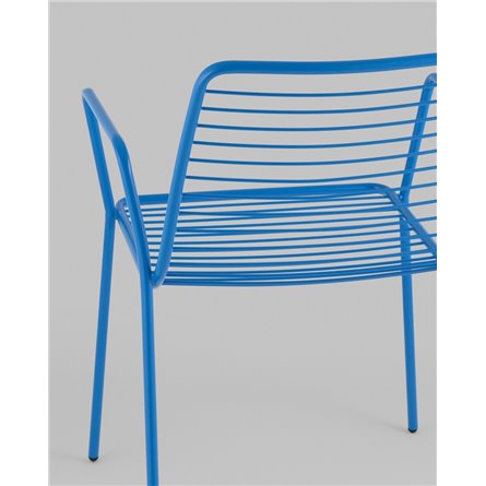 Стул|Stool Group|Дели металл голубой с подлокотниками