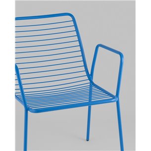 Стул|Stool Group|Дели металл голубой с подлокотниками