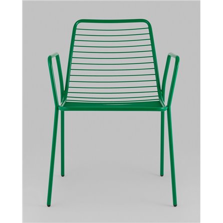 Стул|Stool Group|Дели металл зеленый с подлокотниками