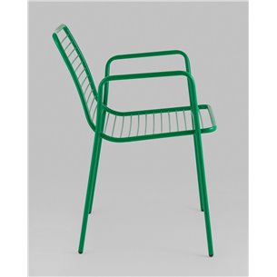 Стул|Stool Group|Дели металл зеленый с подлокотниками