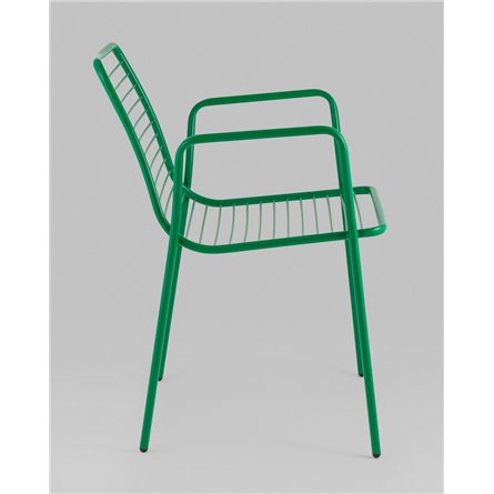 Стул|Stool Group|Дели металл зеленый с подлокотниками