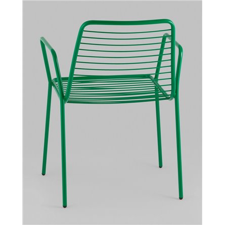 Стул|Stool Group|Дели металл зеленый с подлокотниками