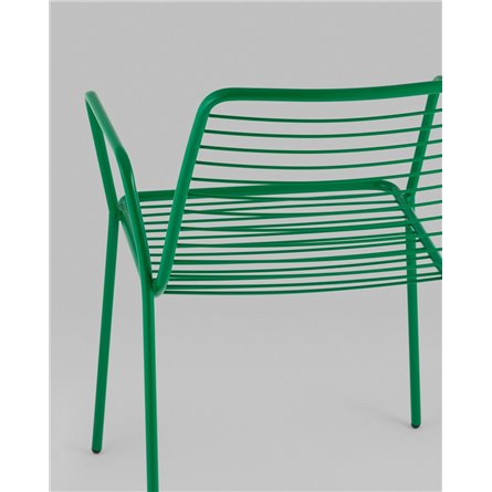 Стул|Stool Group|Дели металл зеленый с подлокотниками