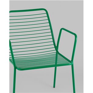 Стул|Stool Group|Дели металл зеленый с подлокотниками