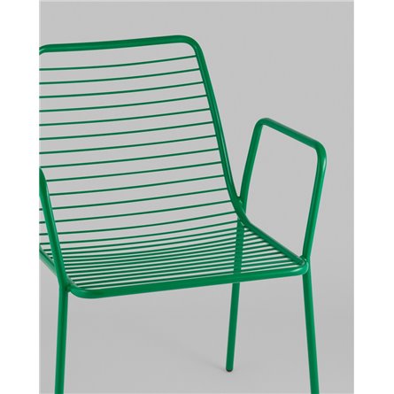 Стул|Stool Group|Дели металл зеленый с подлокотниками