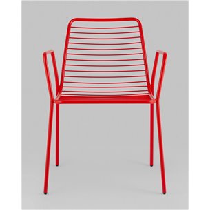 Стул|Stool Group|Дели металл красный с подлокотниками