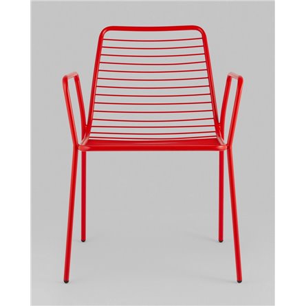 Стул|Stool Group|Дели металл красный с подлокотниками