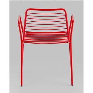 Стул|Stool Group|Дели металл красный с подлокотниками